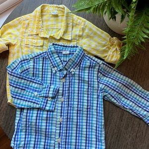 Lot of 2 Baby Gap button-down shirts